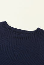 Load image into Gallery viewer, Navy Blue Ultra Loose Textured 2pcs Slouchy Outfit
