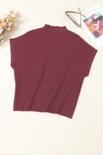 Load image into Gallery viewer, Pink Patch Pocket Ribbed Knit Short Sleeve Sweater
