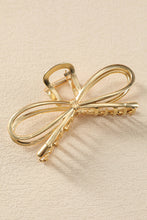 Load image into Gallery viewer, Gold Casual Bowknot Shape Metal Claw Clip
