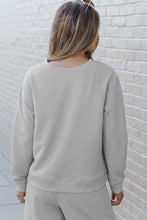 Load image into Gallery viewer, Gray Ultra Loose Textured 2pcs Slouchy Outfit
