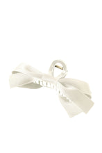 Load image into Gallery viewer, White Solid Color Ribbon Bow Decor Hair Clip
