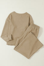 Load image into Gallery viewer, Khaki Ultra Loose Textured 2pcs Slouchy Outfit
