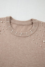 Load image into Gallery viewer, Smoke Gray Plus Size Pearl Pullover Sweater
