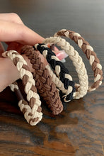 Load image into Gallery viewer, Khaki 5Pcs Braided Elastic Hairband
