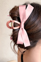 Load image into Gallery viewer, White Solid Color Ribbon Bow Decor Hair Clip
