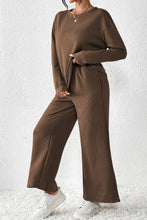 Load image into Gallery viewer, Dark Brown Ultra Loose Textured 2pcs Slouchy Outfit
