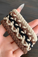 Load image into Gallery viewer, Khaki 5Pcs Braided Elastic Hairband
