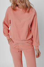 Load image into Gallery viewer, Blossom Ribbed Knit Drop Shoulder Pocketed Two Piece Lounge Set
