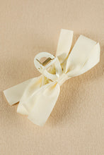 Load image into Gallery viewer, White Solid Color Ribbon Bow Decor Hair Clip
