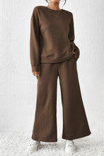 Load image into Gallery viewer, Dark Brown Ultra Loose Textured 2pcs Slouchy Outfit
