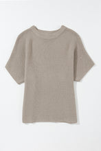 Load image into Gallery viewer, Coffee Mock Neck Short Batwing Sleeve Sweater
