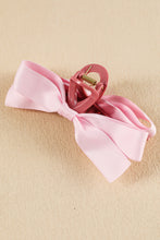 Load image into Gallery viewer, White Solid Color Ribbon Bow Decor Hair Clip
