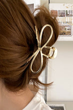 Load image into Gallery viewer, Gold Casual Bowknot Shape Metal Claw Clip
