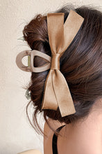 Load image into Gallery viewer, White Solid Color Ribbon Bow Decor Hair Clip
