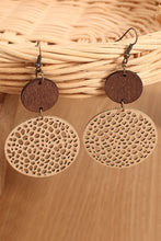 Load image into Gallery viewer, Black Hollow Out Bohemian Wooden Pendant Drop Earrings
