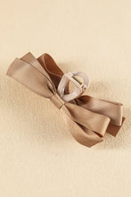 Load image into Gallery viewer, White Solid Color Ribbon Bow Decor Hair Clip
