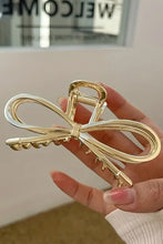 Load image into Gallery viewer, Gold Casual Bowknot Shape Metal Claw Clip
