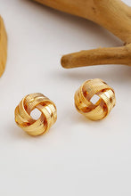 Load image into Gallery viewer, Gold Minimalism Knot Earrings
