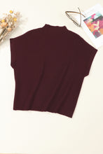 Load image into Gallery viewer, Pink Patch Pocket Ribbed Knit Short Sleeve Sweater
