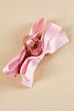 Load image into Gallery viewer, White Solid Color Ribbon Bow Decor Hair Clip
