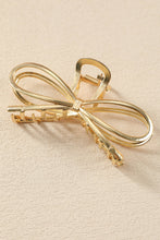 Load image into Gallery viewer, Gold Casual Bowknot Shape Metal Claw Clip
