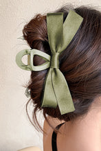 Load image into Gallery viewer, White Solid Color Ribbon Bow Decor Hair Clip
