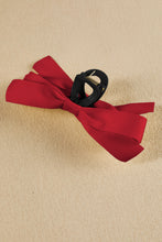 Load image into Gallery viewer, White Solid Color Ribbon Bow Decor Hair Clip
