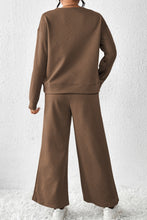 Load image into Gallery viewer, Dark Brown Ultra Loose Textured 2pcs Slouchy Outfit
