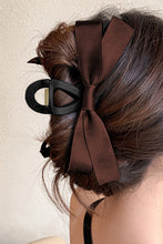 Load image into Gallery viewer, White Solid Color Ribbon Bow Decor Hair Clip
